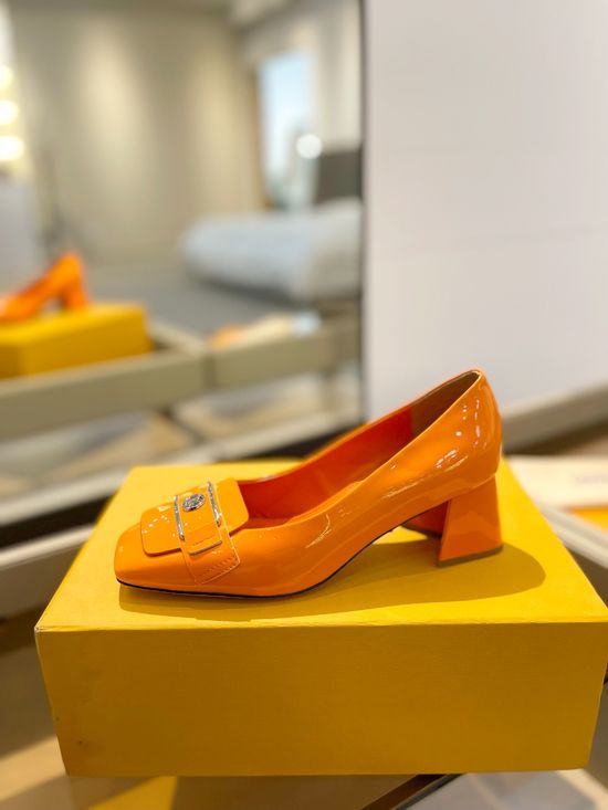 Louis Vuitton Classic Patent Leather Low Heel Dress Shoes