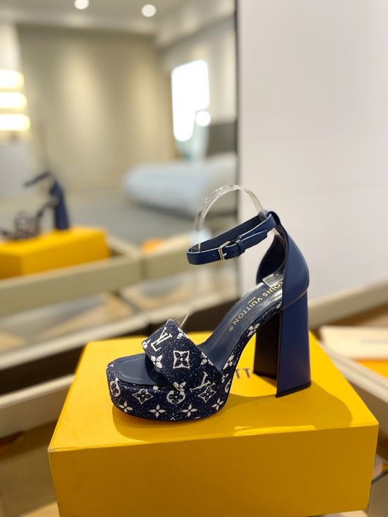 Louis Vuitton Elegant Platform Sandals Premium Upper Soft Lining Non-slip Sole