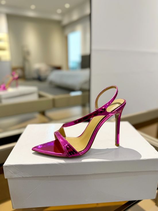 Gianvito Rossi Classic Mule High Heels With Premium Leather Outsole