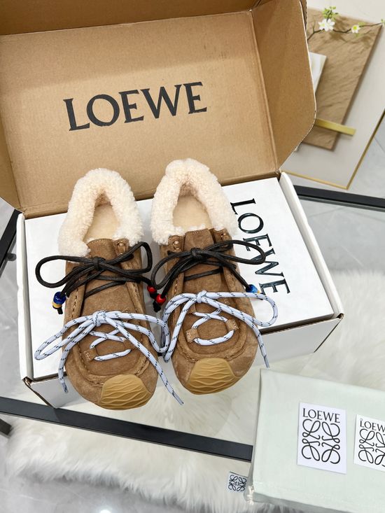 Loewe Retro Mixed Color Soft Sole Non Slip Casual Sneakers