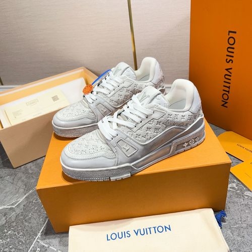 Louis Vuitton LV Water-Washed Gradient Sneakers With Full Set Packaging