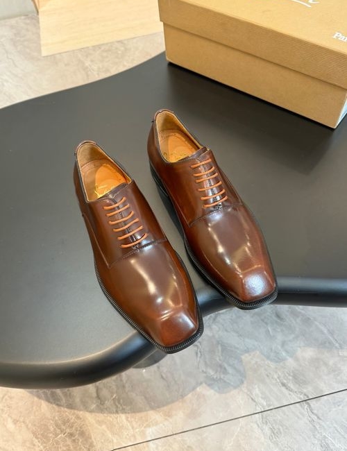 Christian Louboutin Cow Leather Casual Loafer Shoes