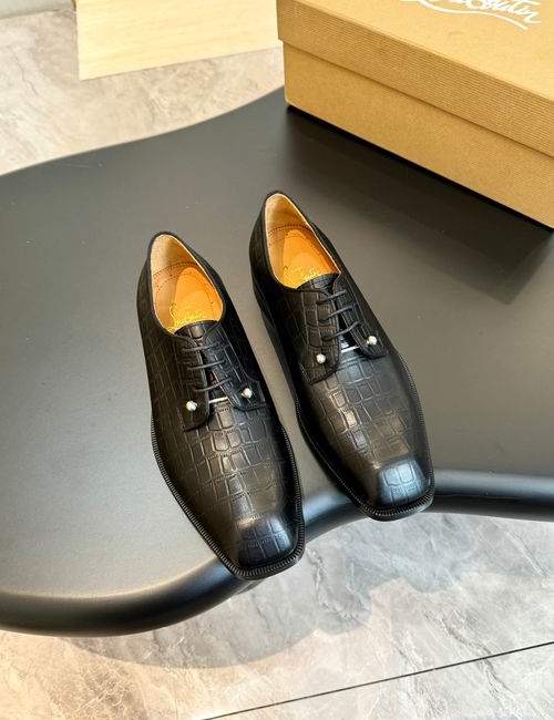 Christian Louboutin Cow Leather Casual Loafer Shoes