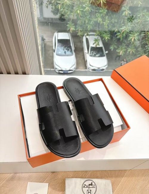 Hermes H Pig Nose Sandals Leather Upper