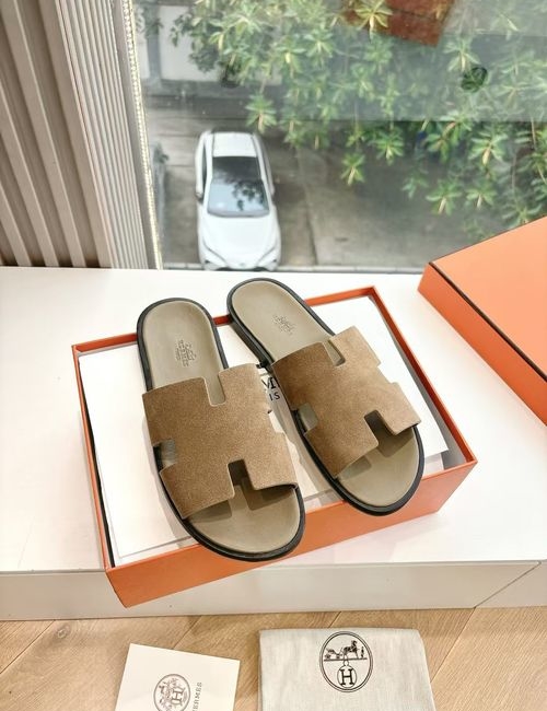 Hermes H Pig Nose Sandals Leather Upper