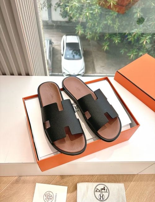 Hermes H Pig Nose Sandals Leather Upper