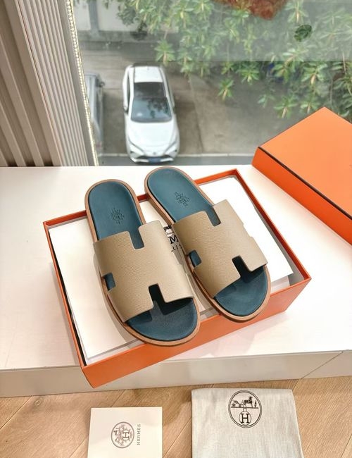 Hermes H Pig Nose Sandals Leather Upper
