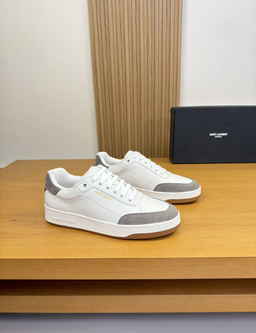 Yves Saint Laurent YSL Premium Casual Leather Sneakers With TPR Sole