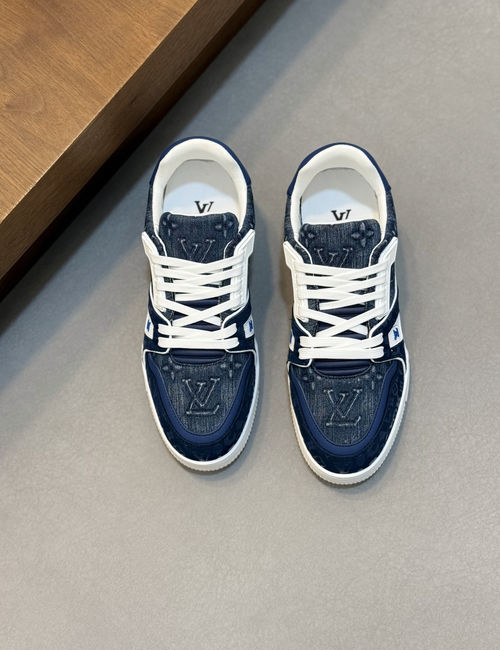 Louis Vuitton LV Trainer Sneakers Calfskin Casual Sports Shoes