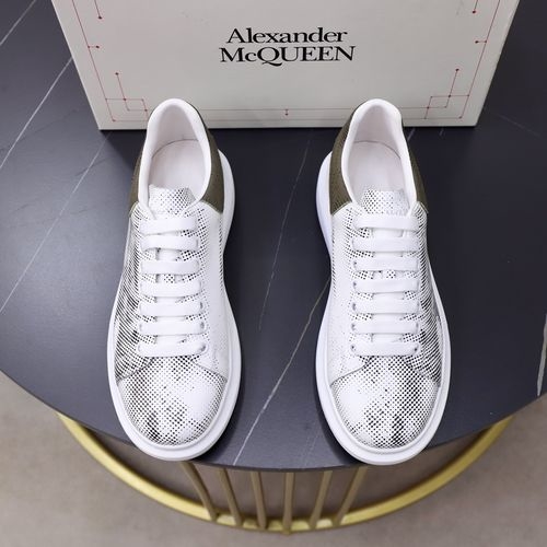 McQueen White Sneakers With Sheepskin Lining