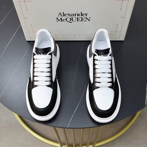 McQueen Classic White Sneakers With Silk Upper