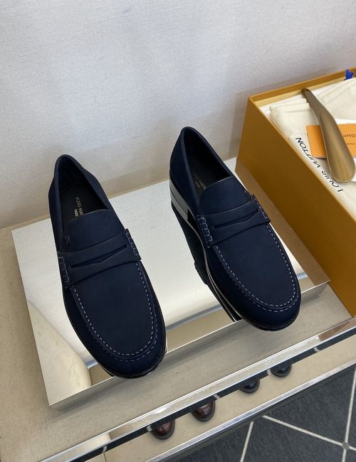 Louis Vuitton LV Calfskin Leather Sole Dress Shoes