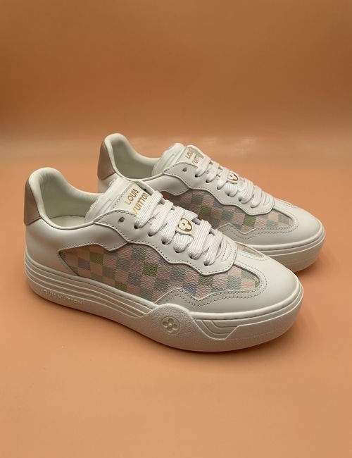 Louis Vuitton LV Embossed Leather Casual Skate Shoes