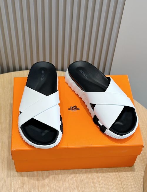 Hermes Infra Contrast Sole Lightweight Leather Sandals