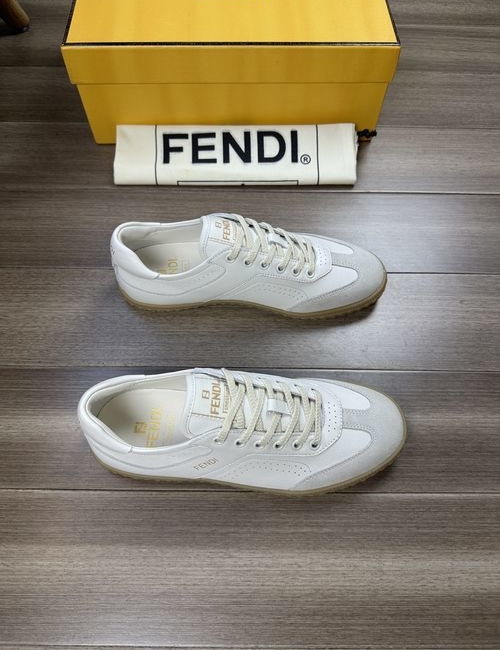 Fendi Perforated Cowhide Shoes With TPR Sole