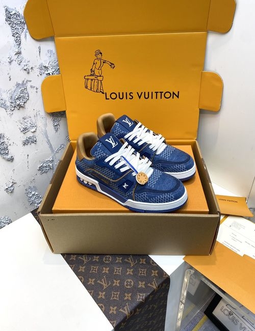 Louis Vuitton LV TARINE X Tyler 3D Denim Casual Sneakers