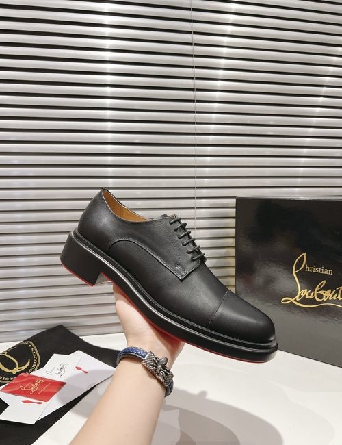 Christian Louboutin Loafer Shoes With Original Sole And Imported Leather Lining