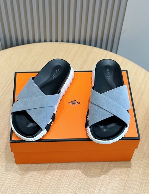 Hermes Infra Contrast Sole Lightweight Leather Sandals