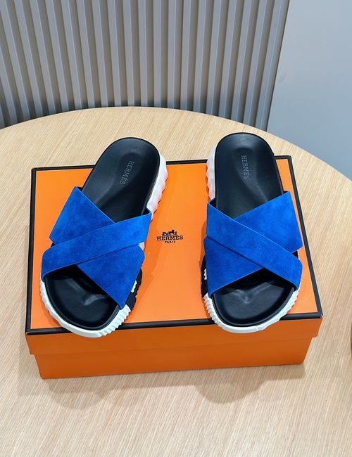 Hermes Infra Contrast Sole Lightweight Leather Sandals