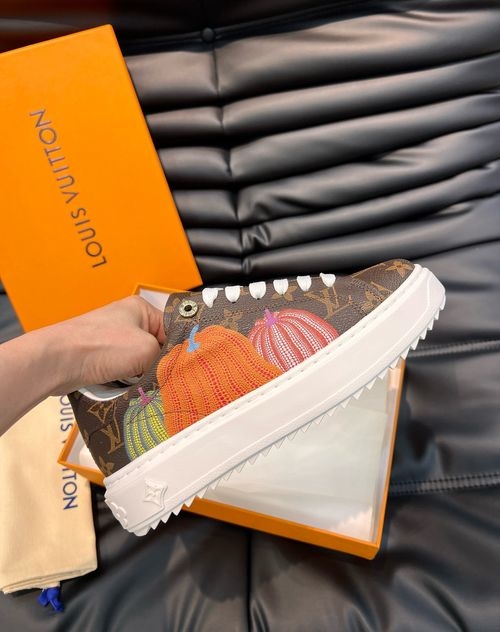 Louis Vuitton LV Time Out Sneakers With Embossed Pattern