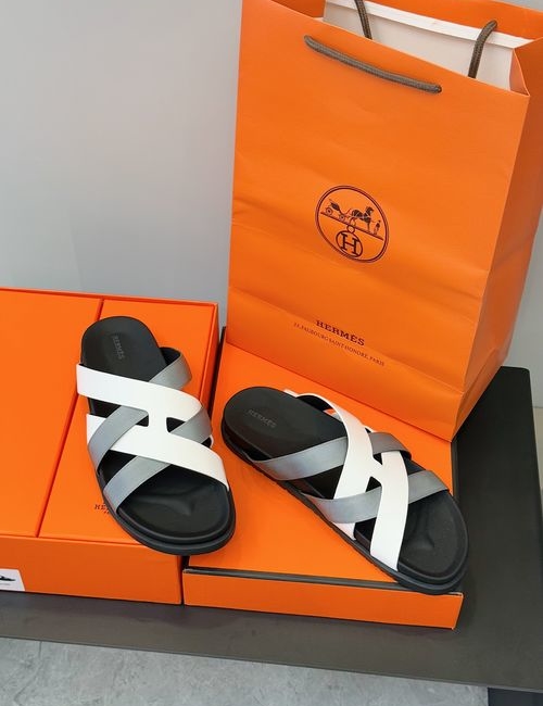 Hermes Cowhide Woven Casual Sandals
