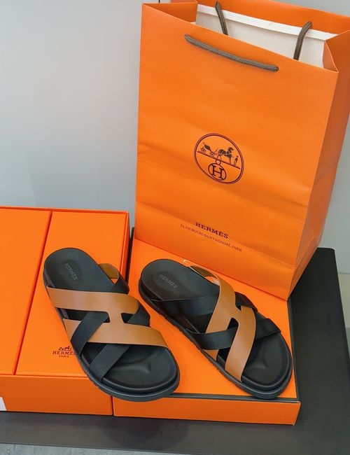 Hermes Cowhide Woven Casual Sandals