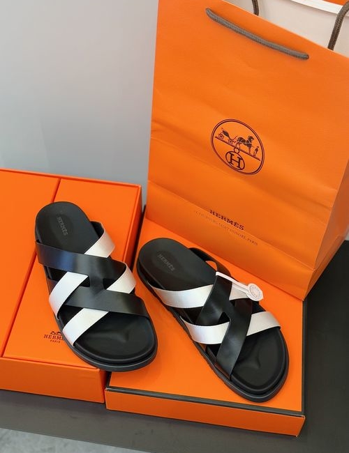 Hermes Cowhide Woven Casual Sandals