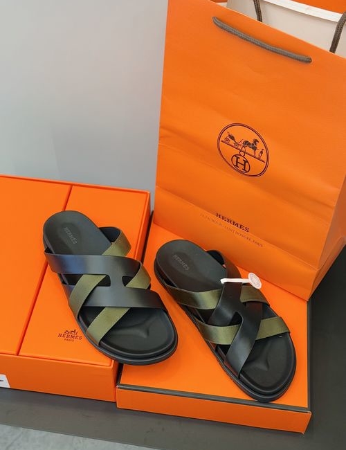 Hermes Cowhide Woven Casual Sandals
