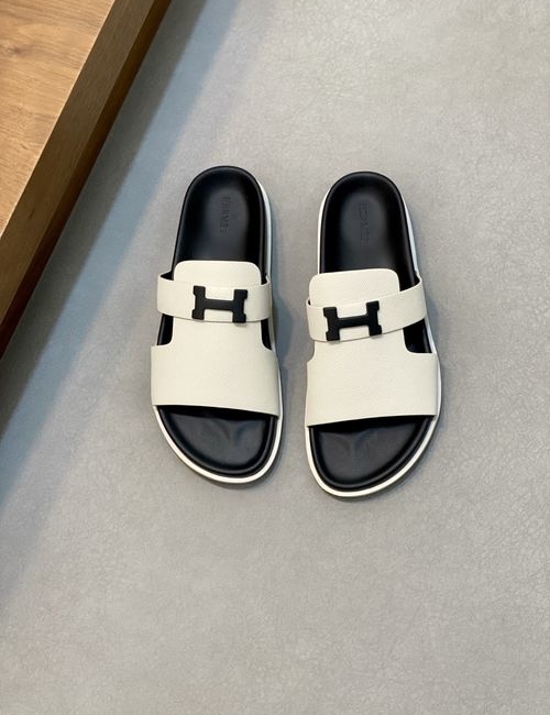 Hermes Oran Cowhide H Slides