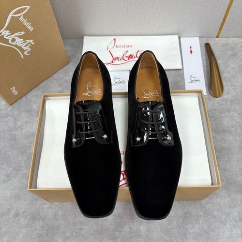 Christian Louboutin Loafer Dress Shoes With Rivet Detail