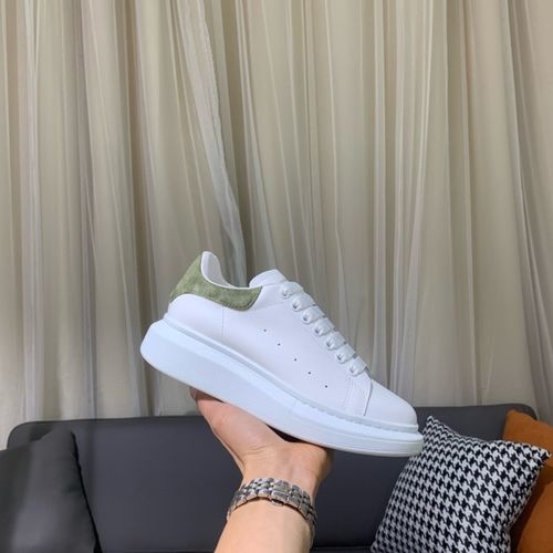 McQueen Silk Leather Sneakers With Extra Laces