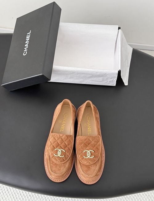 Chanel Turnlock Flats With Genuine Leather Sole