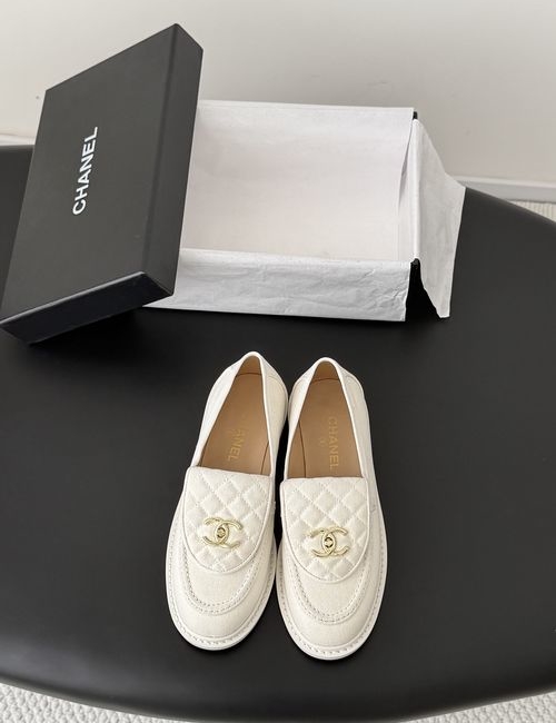 Chanel Turnlock Flats With Genuine Leather Sole