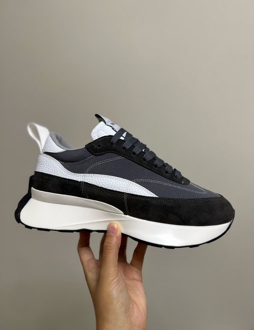 McQueen Premium Leather Casual Sneakers With Accessories