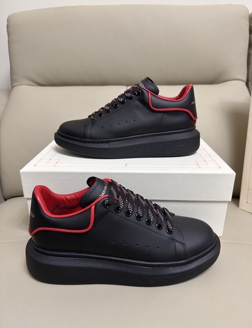 McQueen Cow Leather Non-slip Casual Sneakers