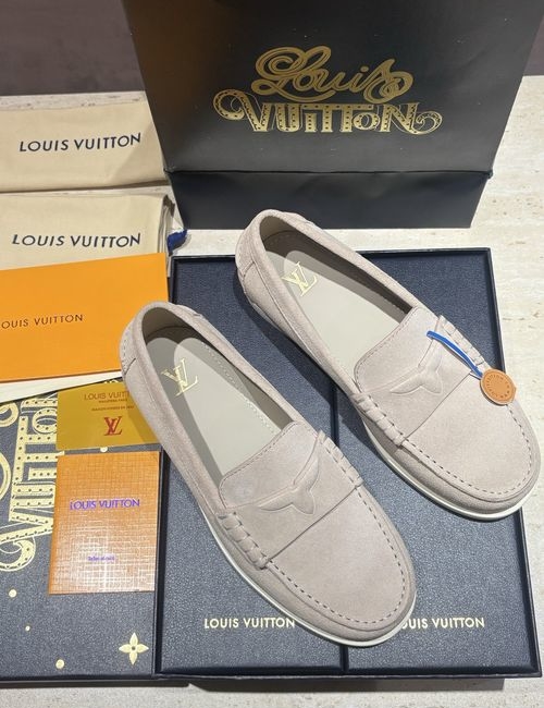 Louis Vuitton LV Loafers With Suede Leather Upper
