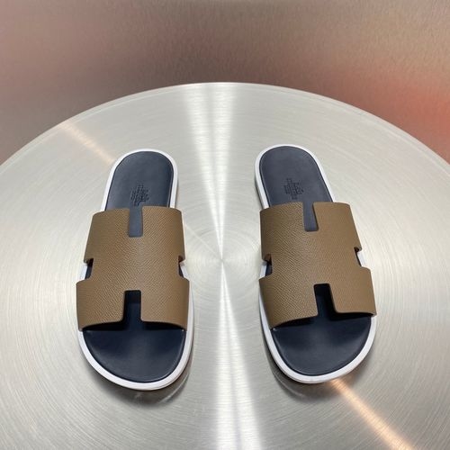 Hermes H Classic Leather Casual Slip-on Sandals