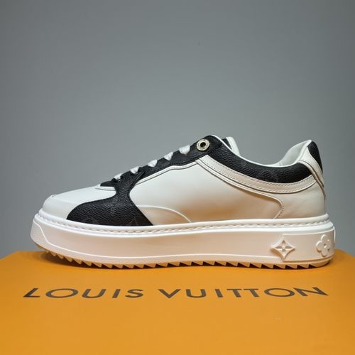 Louis Vuitton LV Calfskin Platform White Sneakers