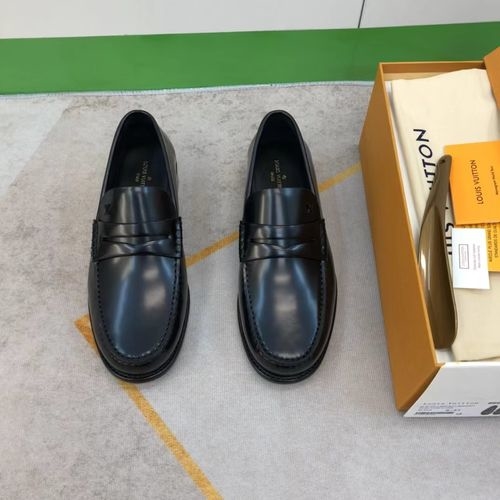 Louis Vuitton LV Premium Leather Shoes With Genuine Outsole