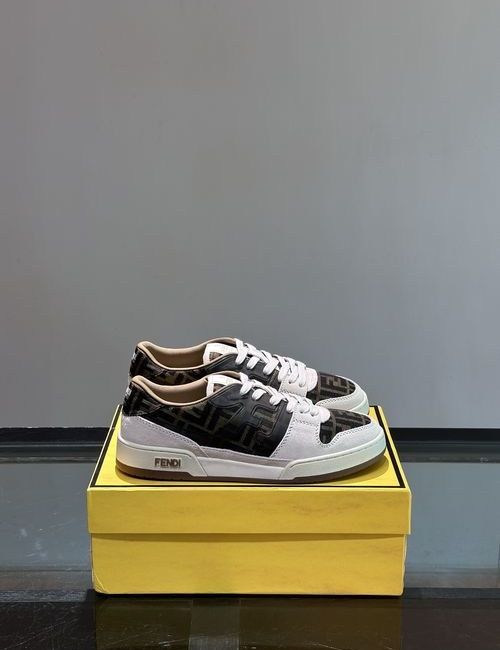Fendi Match Retro FF Logo Casual Sneakers