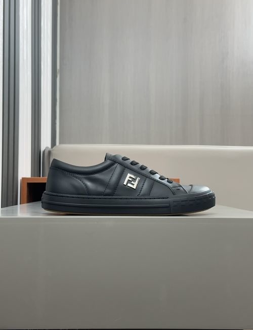 Fendi Match Lace-up Sneakers With Leather Upper