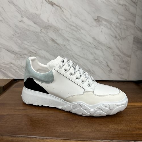 McQueen Oversized Sneaker With Silk Coated Cowhide