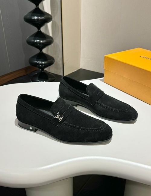 Louis Vuitton LV Premium Leather Formal Casual Shoes
