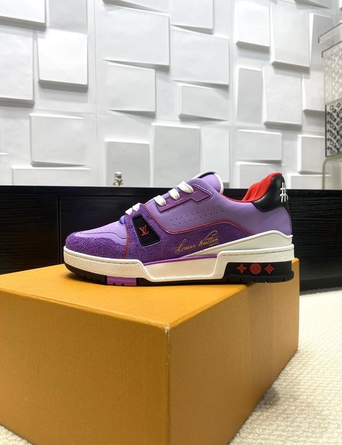 Louis Vuitton LV Trainer Sneakers With Craggy Monogram, For Skateboarding