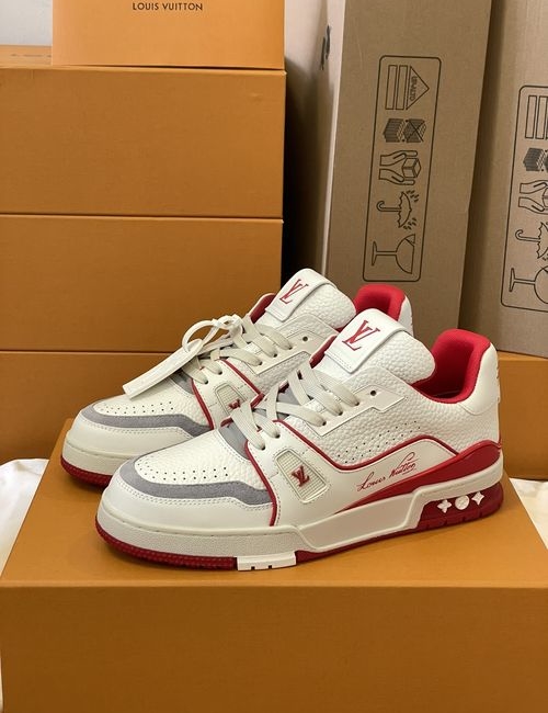 Louis Vuitton LV Trainer Sneakers With Craggy Monogram, For Skateboarding