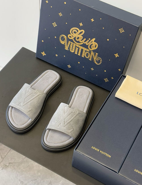 Louis Vuitton LV Waterfront Monogram Canvas Waterproof Slides