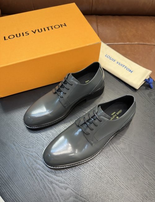 Louis Vuitton LV Premium Leather Shoes With Leather Sole