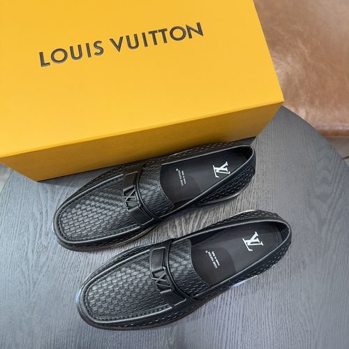 Louis Vuitton LV Cowhide Leather Shoes With Rubber Outsole