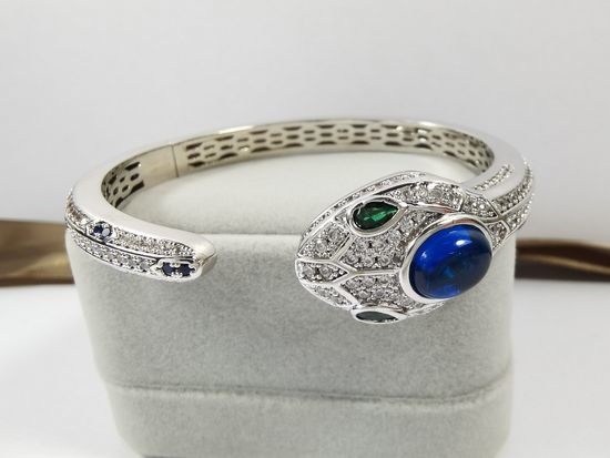 Bvlgari Seductive Serpent Design Bangle Bracelet
