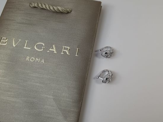 Bvlgari Premium Princess Snake Clip On Earrings
